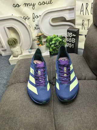 Adidas Lightstrike Pro Blue Lime Green Purple أحذية الجري 10