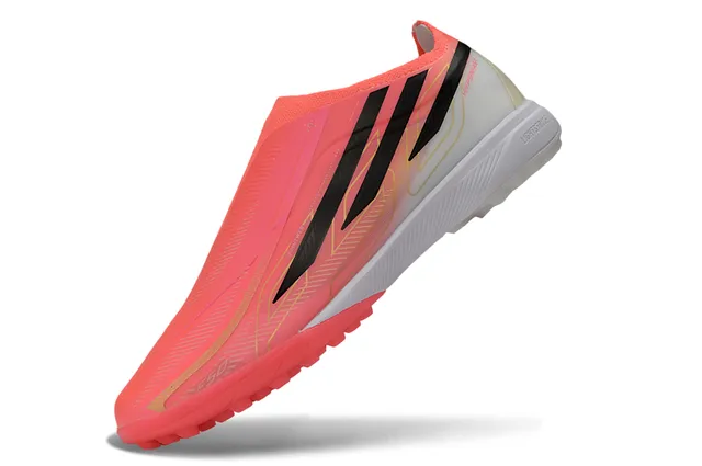 Adidas أحذية كرة القدم Turf أعلى نيون درجة وردي أسود بدون أربطة 3