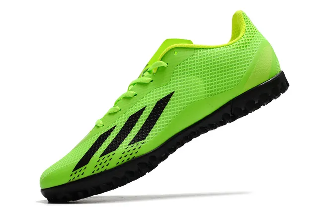 Adidas أحذية كرة القدم تورف وردي أسود منخفضة القطع شبكة صناعية ثلاث خطوط بيضاء 19