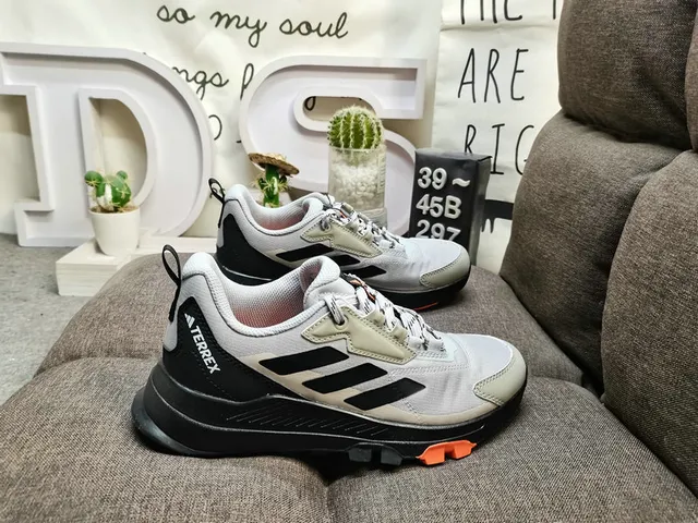 Adidas Rosa Cinza Inspirado em Trilha Malha e Sintético Superior Tênis Lifestyle 11