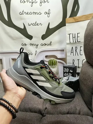 Adidas Rosa Cinza Inspirado em Trilha Malha e Sintético Superior Tênis Lifestyle 15