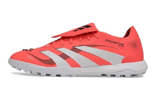 Adidas Predator ES C.1994 Laranja Branco Sapatos de Futebol Turf 5