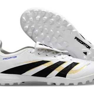 Adidas Predator 白黑金 草地足球鞋