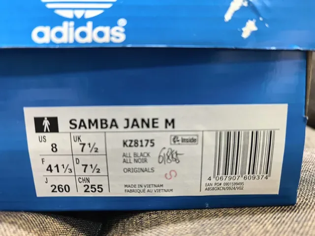 Adidas Samba Noir Sans Lacet Sangle Chaussures Lifestyle 2