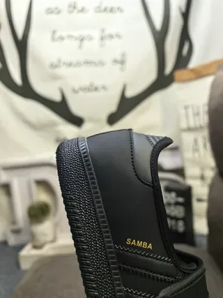 Adidas Samba Noir Sans Lacet Sangle Chaussures Lifestyle 3