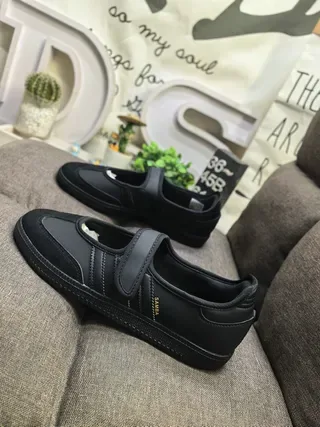 Adidas Samba Noir Sans Lacet Sangle Chaussures Lifestyle 7