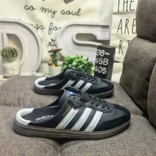 Adidas Samba Black White বিনাহীল মুল লেস-আপ ভ্যাম্প লোফার