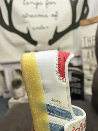 Adidas Samba गाय का प्रिंट मैरी जेन जूते 3