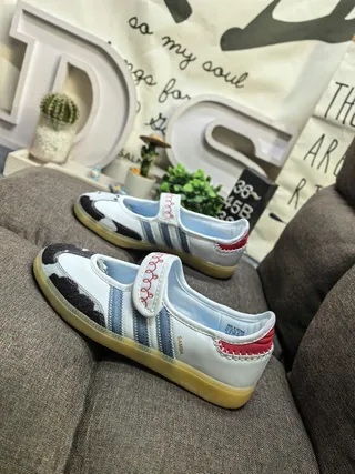 Adidas Samba गाय का प्रिंट मैरी जेन जूते 7