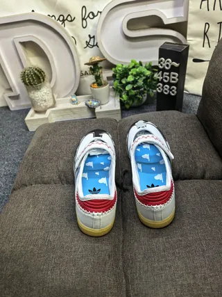 Adidas Samba गाय का प्रिंट मैरी जेन जूते 8
