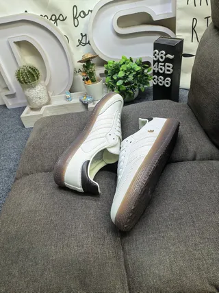 Tênis Lifestyle Adidas Samba Off-White e Preto 6