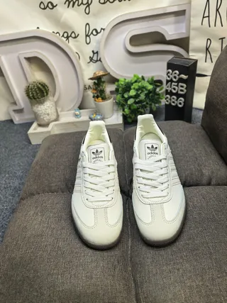Tênis Lifestyle Adidas Samba Off-White e Preto 10