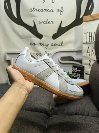 Adidas Samba OG Light Gray and White Lifestyle Sneakers 5
