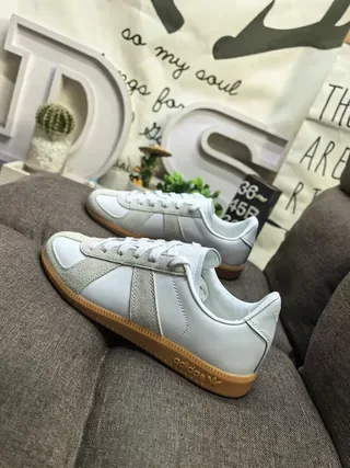 Adidas Samba OG Light Gray and White Lifestyle Sneakers 7