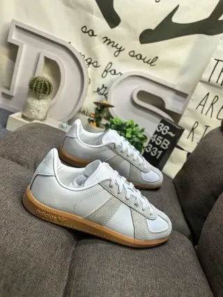 Adidas Samba OG Light Gray and White Lifestyle Sneakers 9