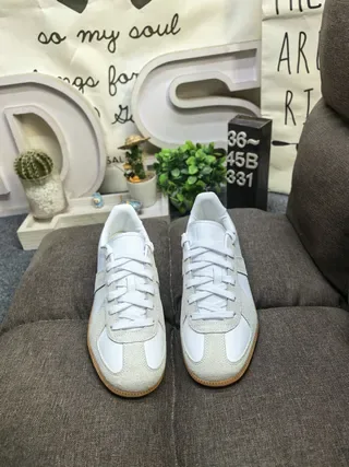 Adidas Samba OG Light Gray and White Lifestyle Sneakers 10