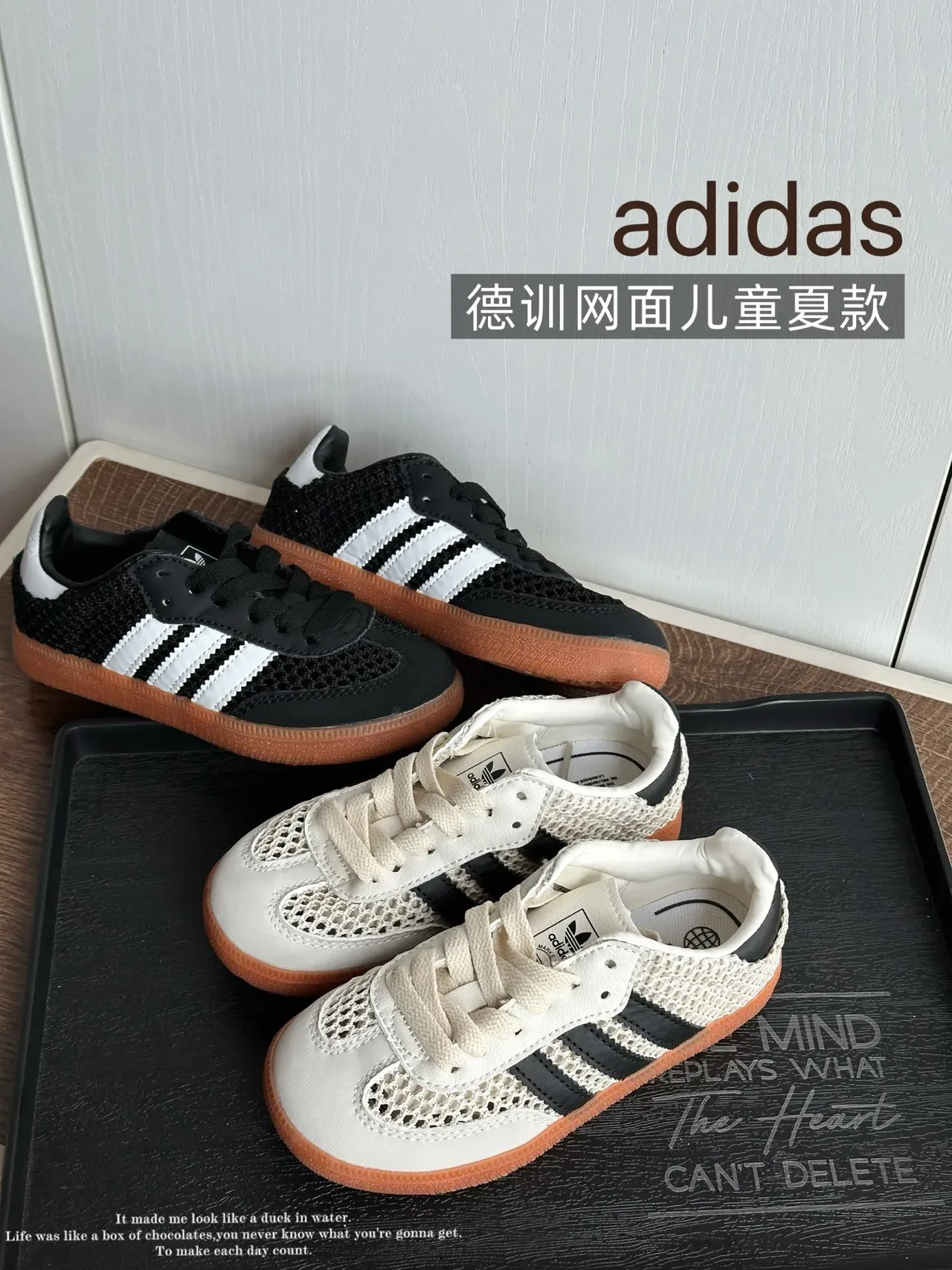 Adidas Samba OG maillé blanc noir gomme sneakers lifestyle 3