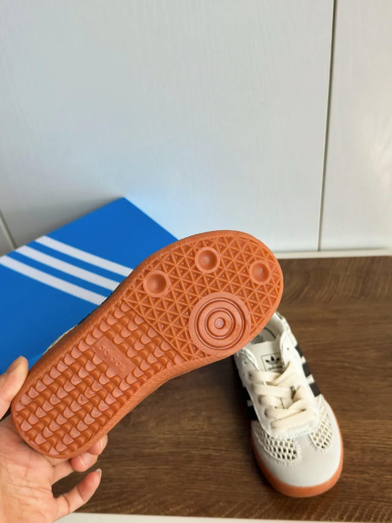Adidas Samba OG maillé blanc noir gomme sneakers lifestyle 6