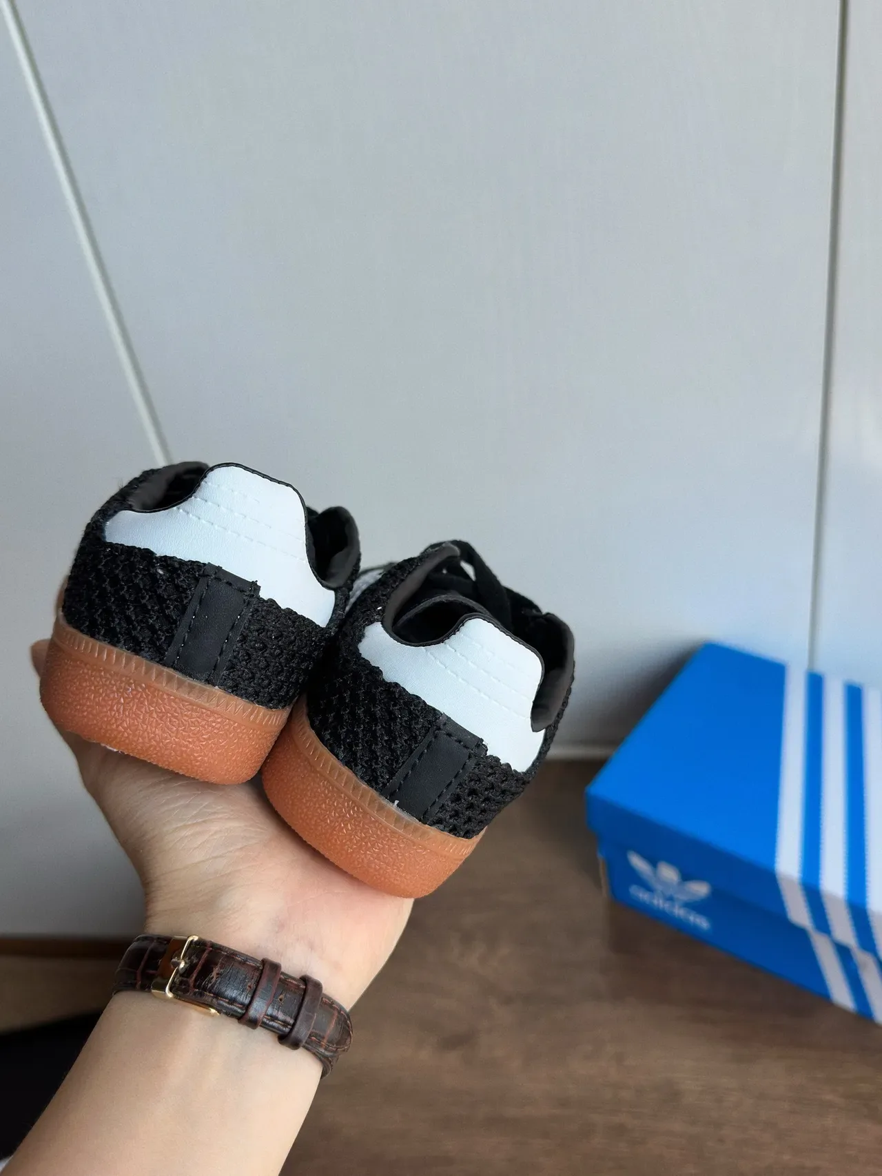 Adidas Samba OG maillé blanc noir gomme sneakers lifestyle 20