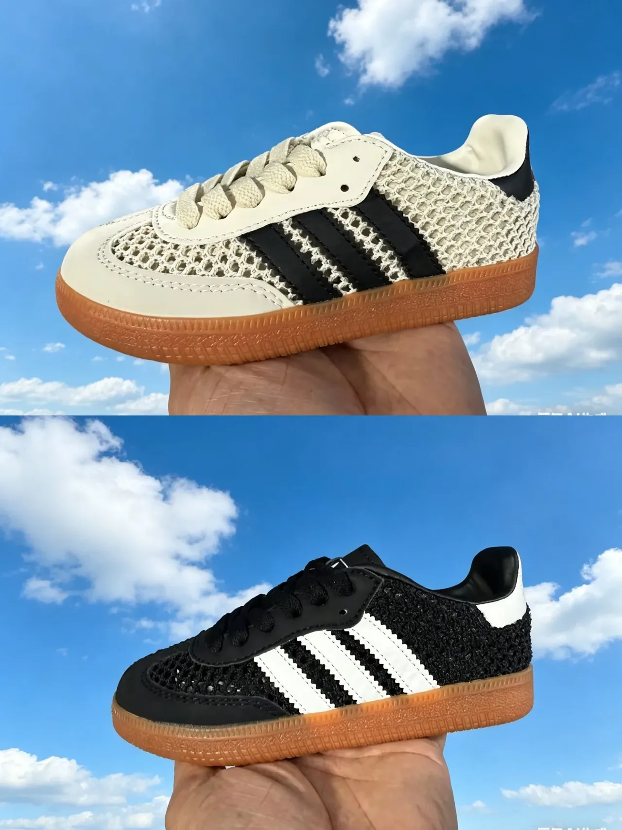 Adidas Samba OG maillé blanc noir gomme sneakers lifestyle 22
