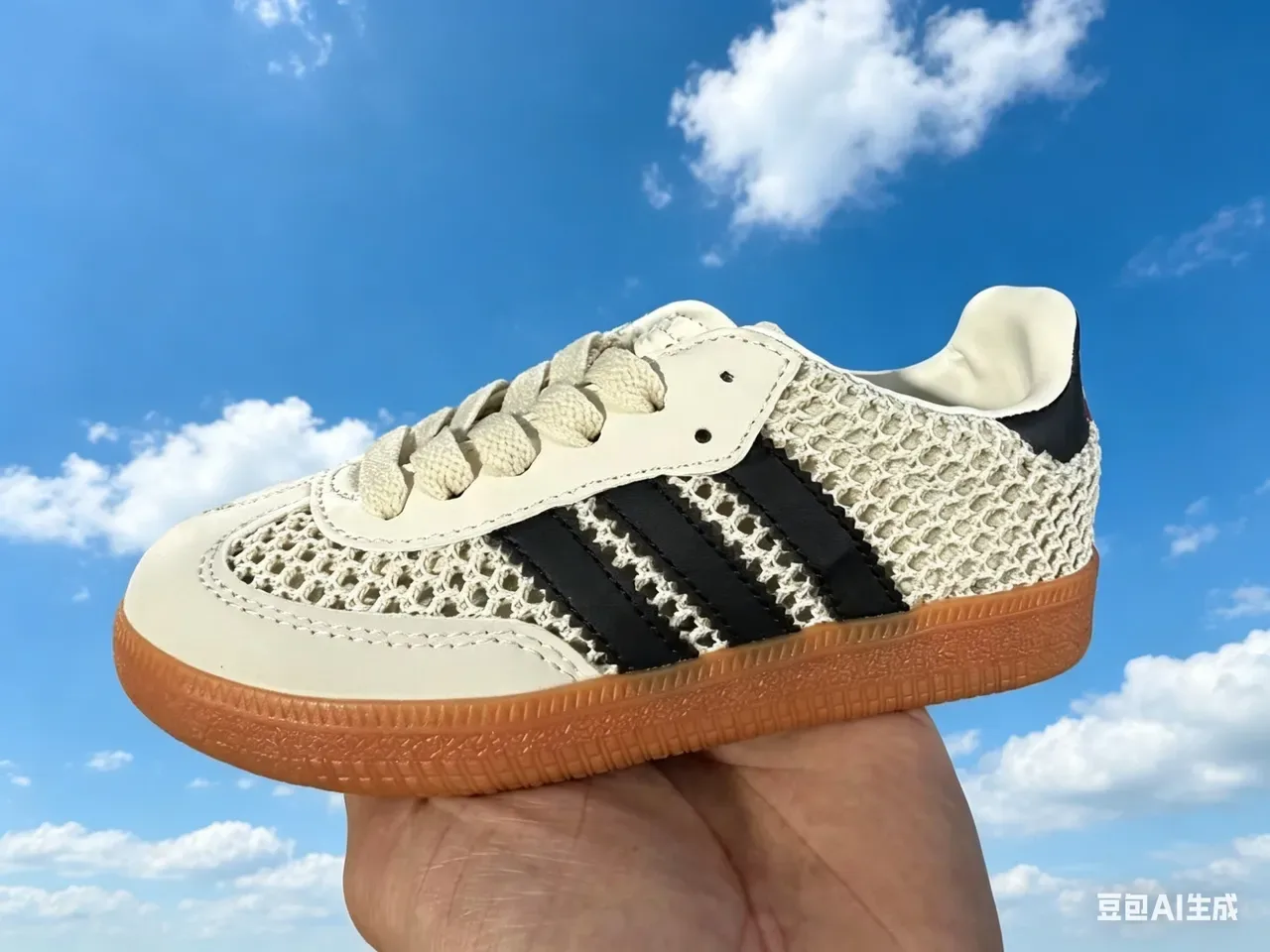 Adidas Samba OG maillé blanc noir gomme sneakers lifestyle 23