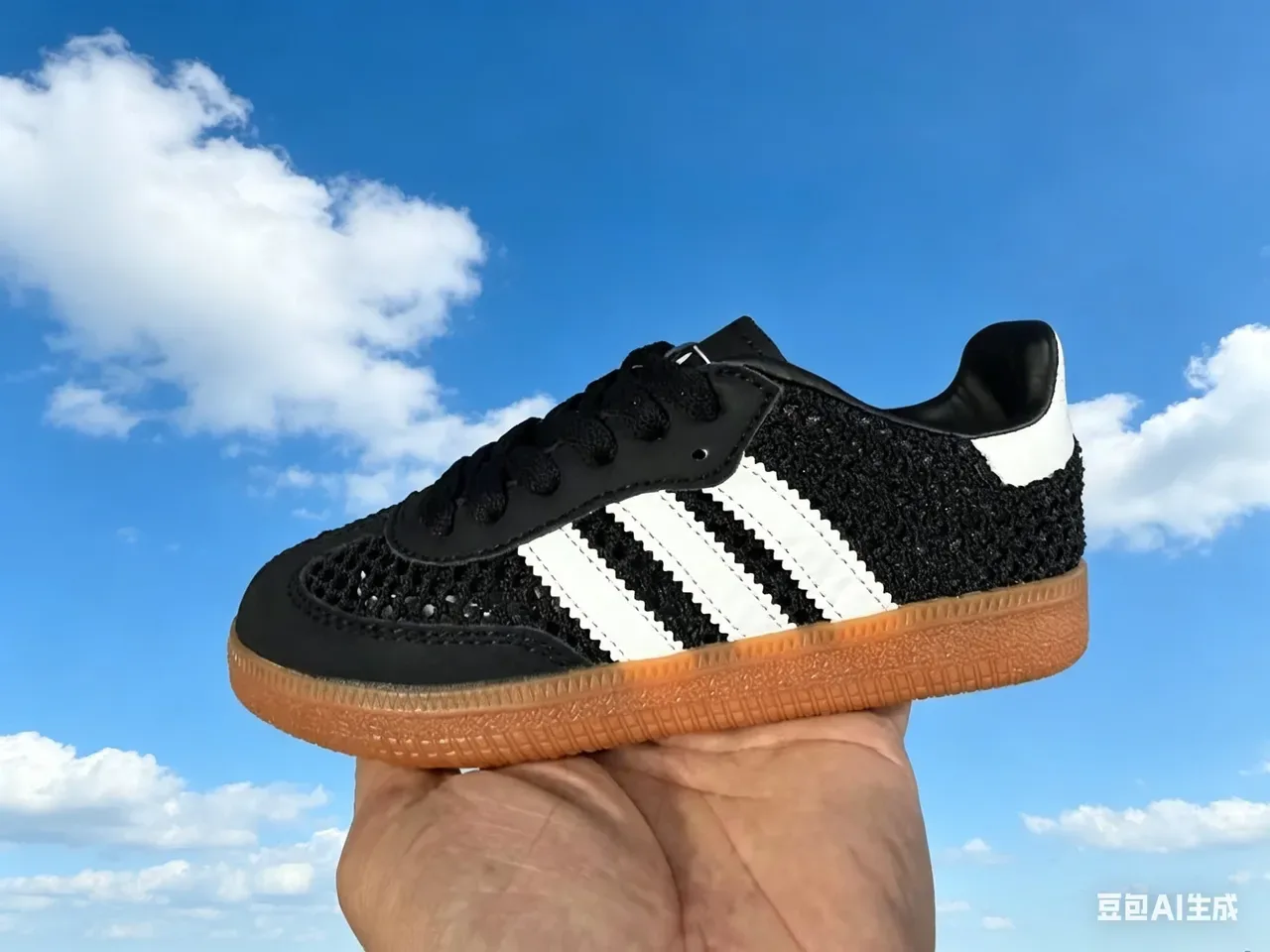 Adidas Samba OG maillé blanc noir gomme sneakers lifestyle 24