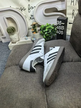 Adidas Samba OG Blancas Negras Grises Zapatillas Lifestyle 6
