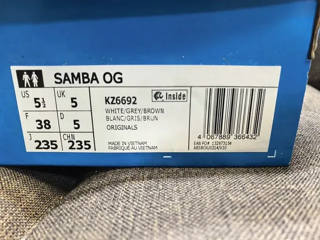 Adidas Samba OG 白灰 无鞋带生活方式运动鞋 2