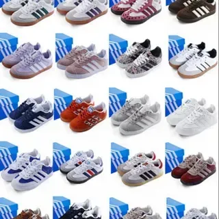 Adidas Samba OG أبيض أحمر Gum حذاء أسلوب الحياة
