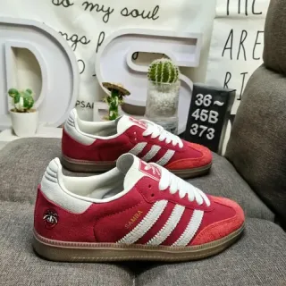 Adidas Samba أحمر وأبيض لايف ستايل سنیکرز