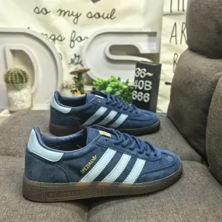 Adidas Spezial Navy and Ice Blue حذاء رياضي أسلوب حياة