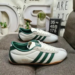 Adidas Spezial White and Forest Green حذاء رياضي أسلوب حياة