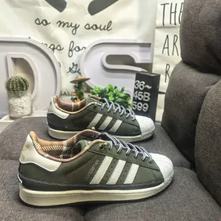 Adidas Superstar Army Green White لايف ستايل سنيكرز