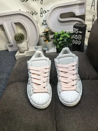 Adidas Superstar Beige and Gray Lifestyle Sneakers 10