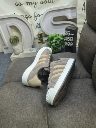 Adidas Superstar Beige and Gray Lifestyle Sneakers 16