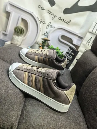 Adidas Superstar Beige and Gray Lifestyle Sneakers 17