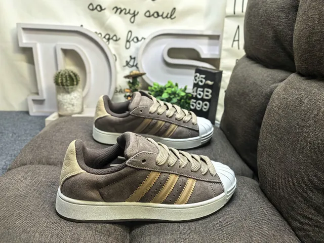 Adidas Superstar Beige and Gray Lifestyle Sneakers 21