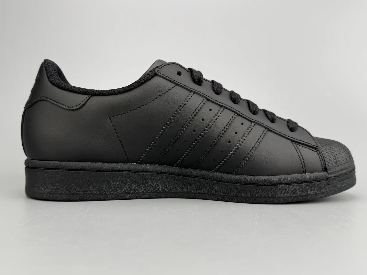 Adidas Superstar Monochrome Black Sneakers Lifestyle 10