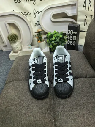 Adidas Superstar The Panda Tênis Lifestyle Branco e Preto 10