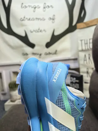 Adidas Terrex Chaussures de course Bleues et Vert Lime 3