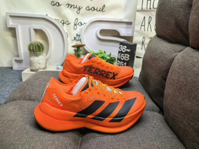 Adidas Terrex Chaussures de course Bleues et Vert Lime 21