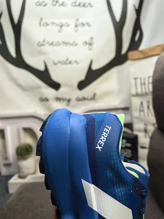 Adidas Terrex Chaussures de course Bleues et Vert Lime 23