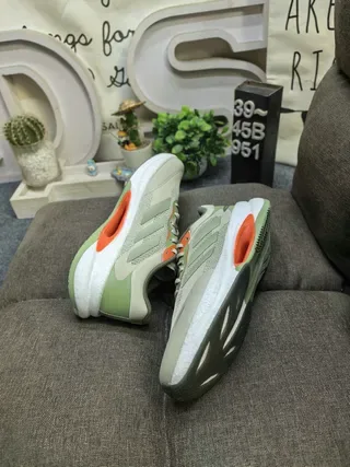 Adidas Velostar Verde Oliva e Laranja Tênis Lifestyle 6
