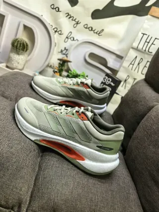 Adidas Velostar Verde Oliva e Laranja Tênis Lifestyle 7
