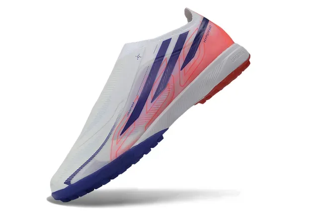 Adidas Branco Azul Sem Cadarço Upper Sprintweb Malha Engineered Mesh Sapatos de Futebol Turf 3
