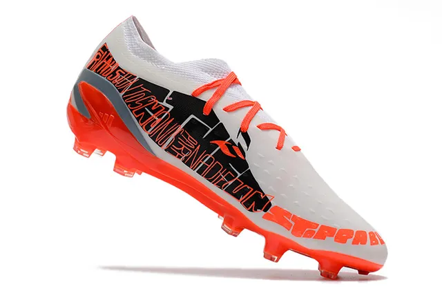 Adidas X ফুটবল বুট সাদা কমলা কালো ফার্ম গ্রাউন্ড ফুটবল জুতা 2