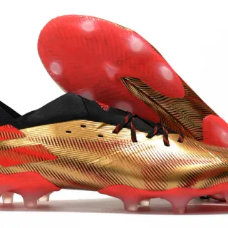 Adidas X Speedflow Gold Red Black Firm-Ground Soccer Shoes
