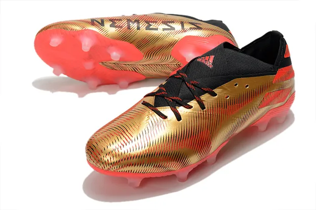 Adidas X Speedflow Zapatos de fútbol Oro Rojo Negro Agarre Firme 4