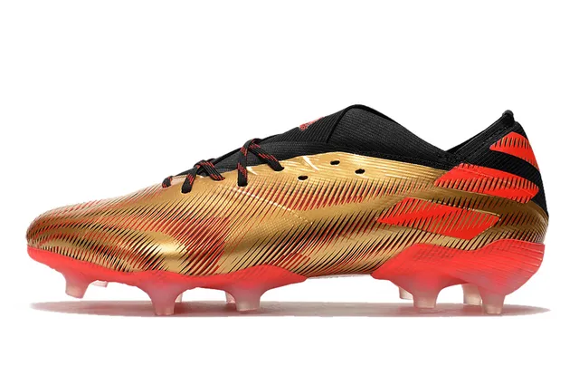 Adidas X Speedflow Zapatos de fútbol Oro Rojo Negro Agarre Firme 7