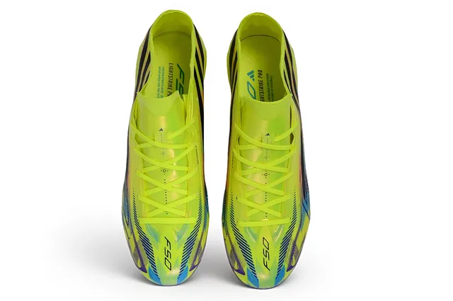 Adidas X Speedflow jaune néon iridescent chaussures de football pour terrain ferme 2
